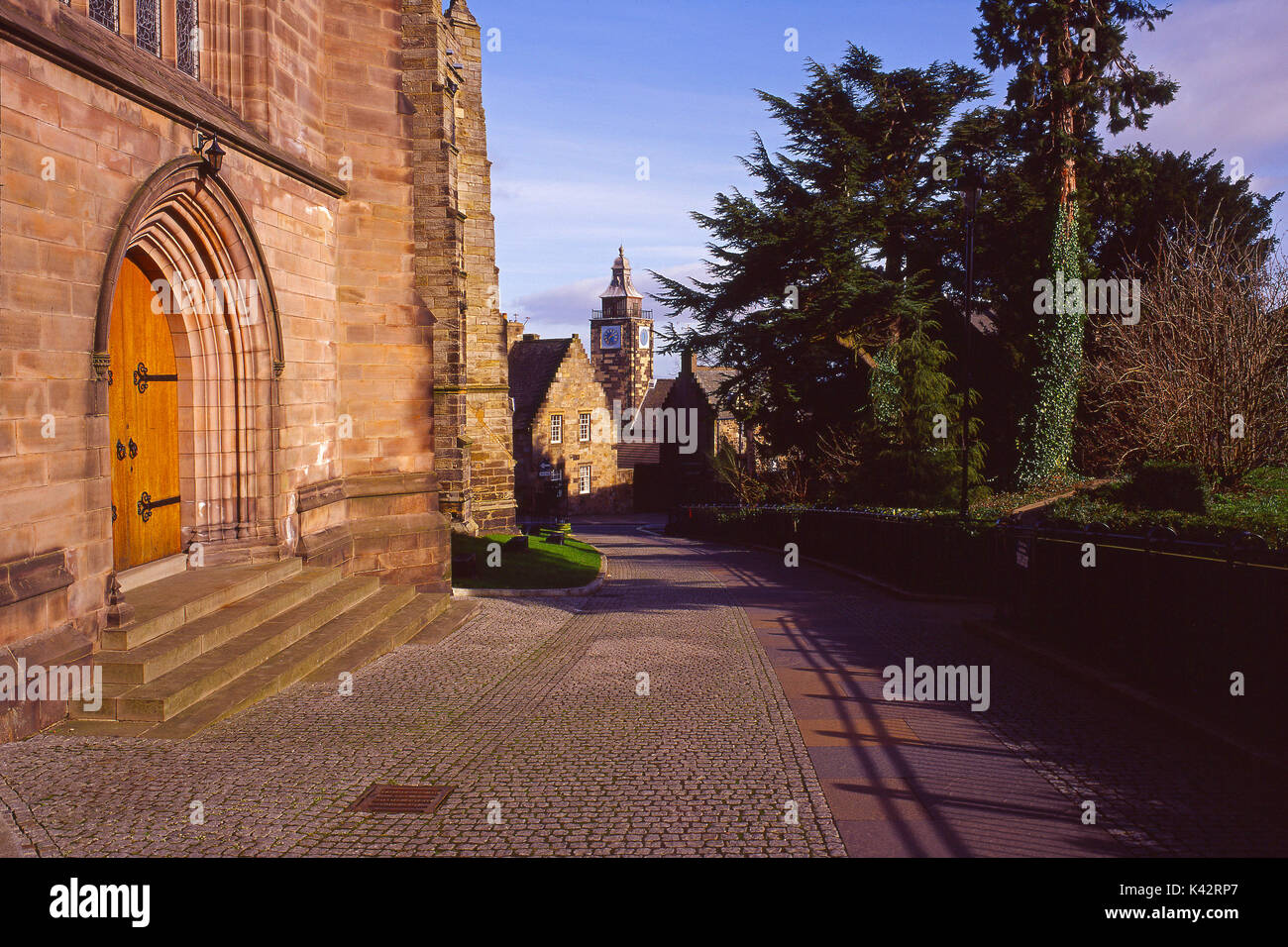 Chiesa dell'Holyrood, storica Stirling Foto Stock
