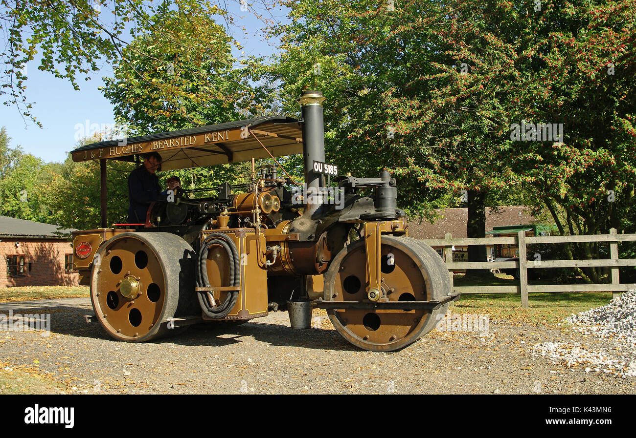 1930 8 ton Wallis & Steevens rullo di vapore Foto Stock