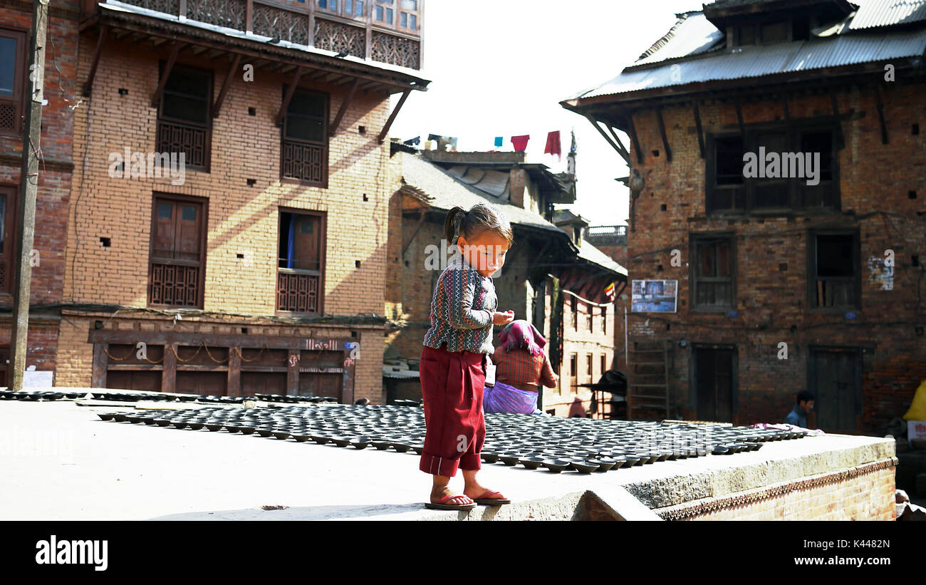 Bhaktapur Durbar Square Foto Stock