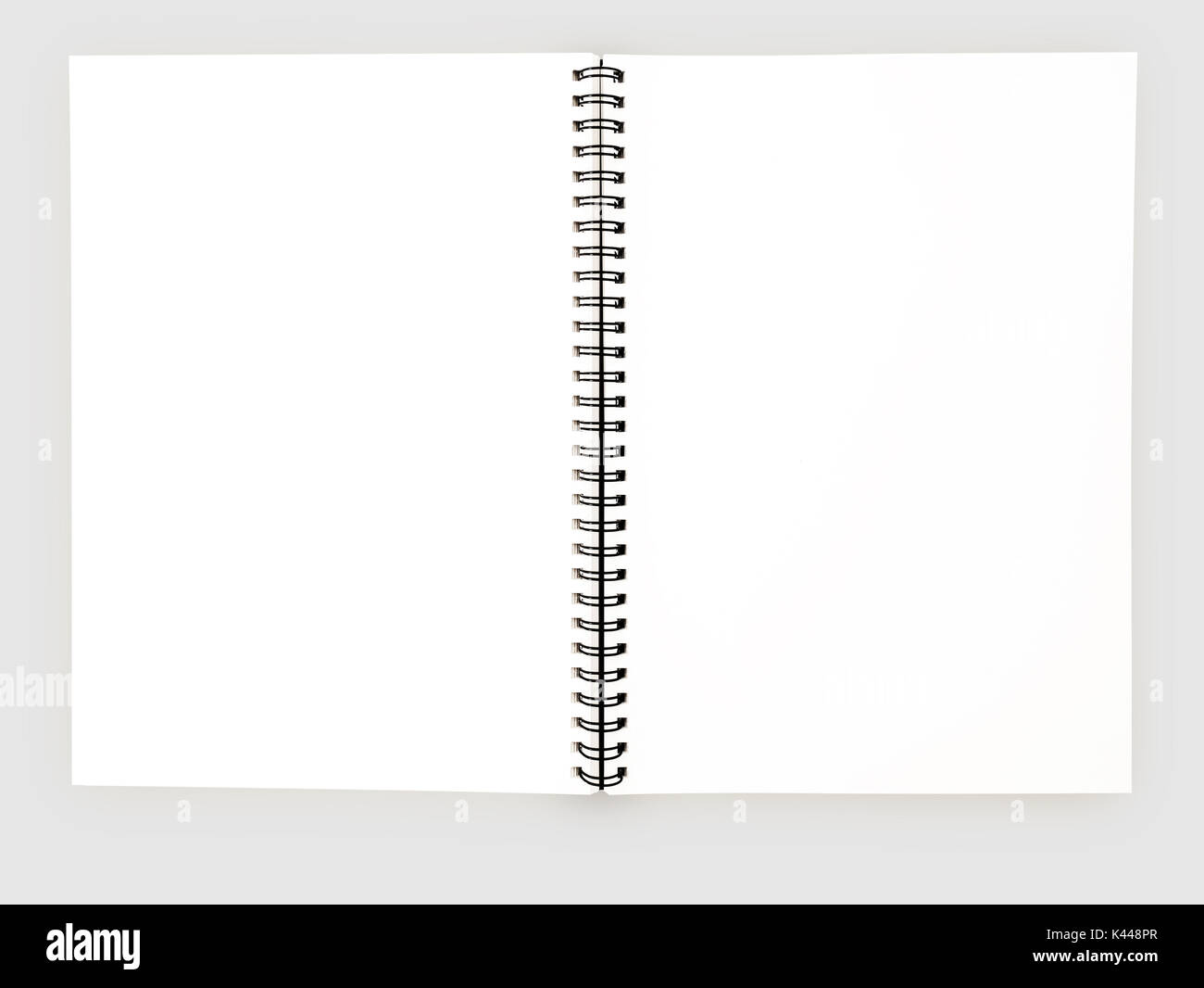 Vuoto realistica del modello di notebook per coprire la scuola di design diario di business Foto Stock
