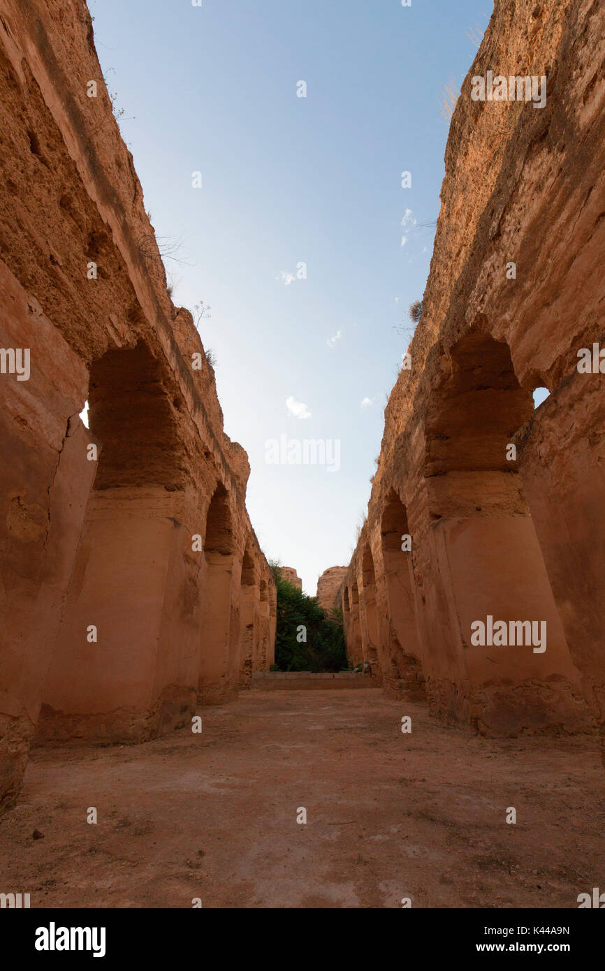 Nord Africa,Marocco,Meknes distretto. Acquedotto romano Foto Stock