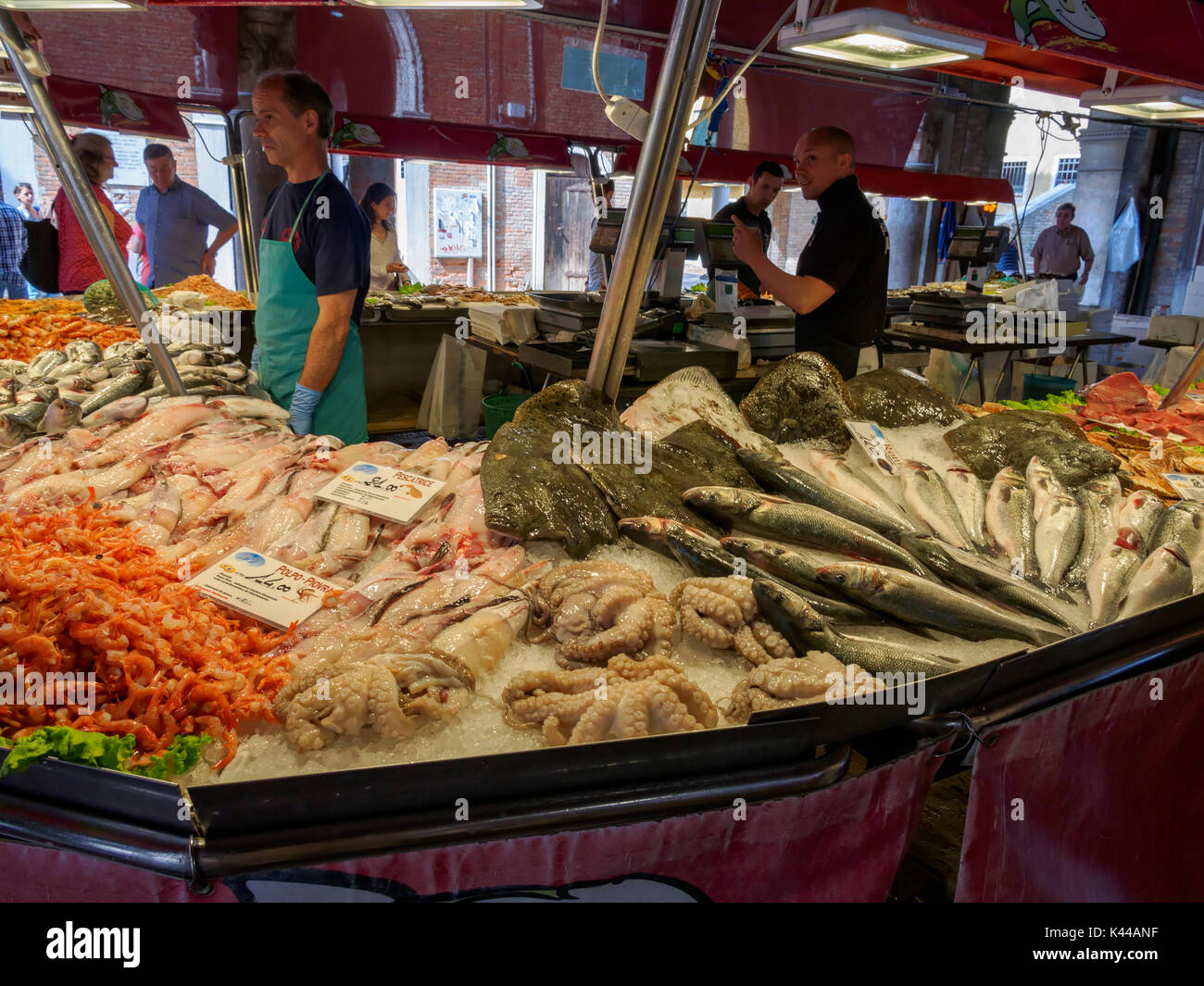 Mercato del Pesce, Venezia, Italia Foto Stock