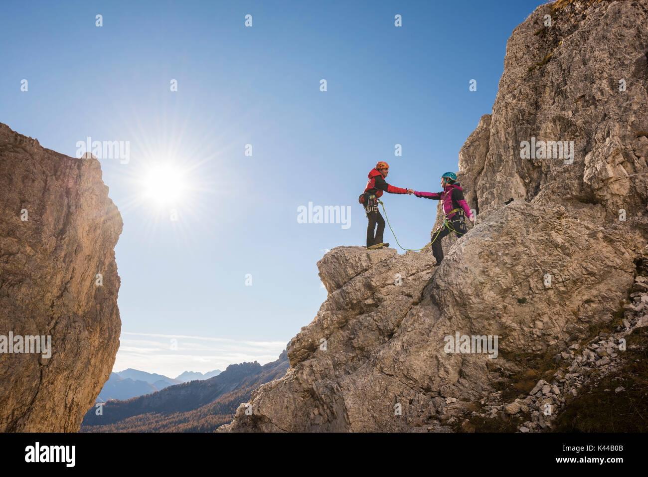 Dolomiti, Val di Fassa, Alpi Trentine, Europa, Italia, Vajolet, Gardeccia sito, Foto Stock