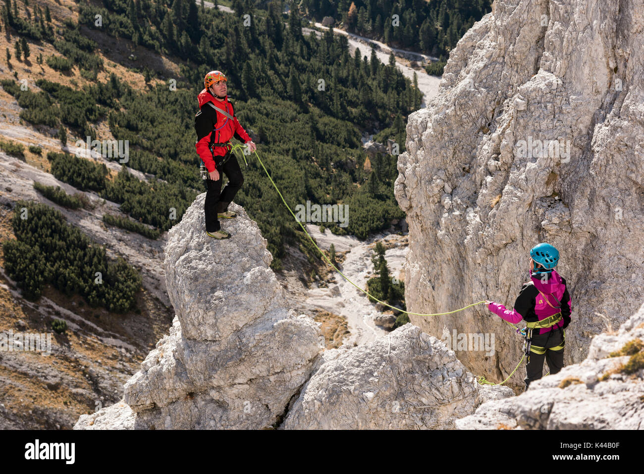 Dolomiti, Val di Fassa, Alpi Trentine, Europa, Italia, Vajolet, Gardeccia sito, Foto Stock