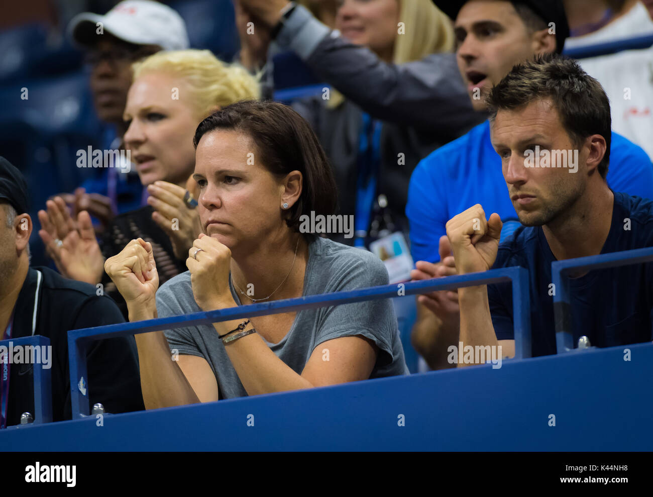 La città di New York, Stati Uniti. Il 4 settembre, 2017. Lindsay Davenport al 2017 US Open Grand Slam Tennis Tournament © Jimmie48 Fotografia/Alamy Live News Foto Stock