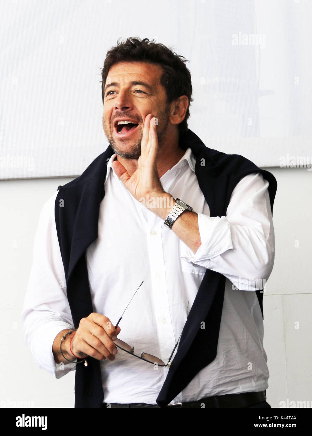 Venezia, Italia. 4 Sep, 2017. Patrick Bruel al photocall del film 'famiglia', regista Sebastiano Riso. 74a Venice International Film Festival Foto © Ottavia Da Re/Sintesi/Alamy Live News Foto Stock