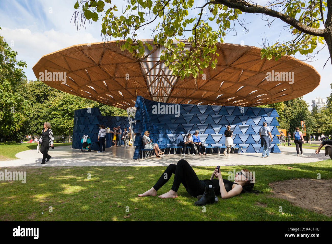 Serpentine Pavilion 2017, Kensington Gardens, Londra Foto Stock