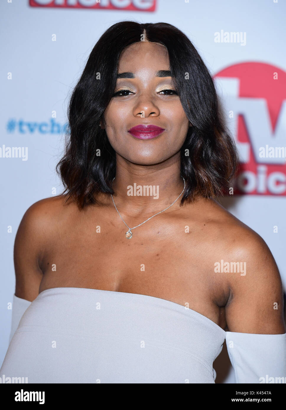 Rachel Adedeji frequentando il TV Choice Awards 2017 tenutosi presso il Dorchester Hotel di Londra. Stampa foto di associazione. Picture Data: lunedì 4 settembre 2017. Vedere PA storia SHOWBIZ TV scelta. Foto di credito dovrebbe leggere: Ian West/PA FILO Foto Stock