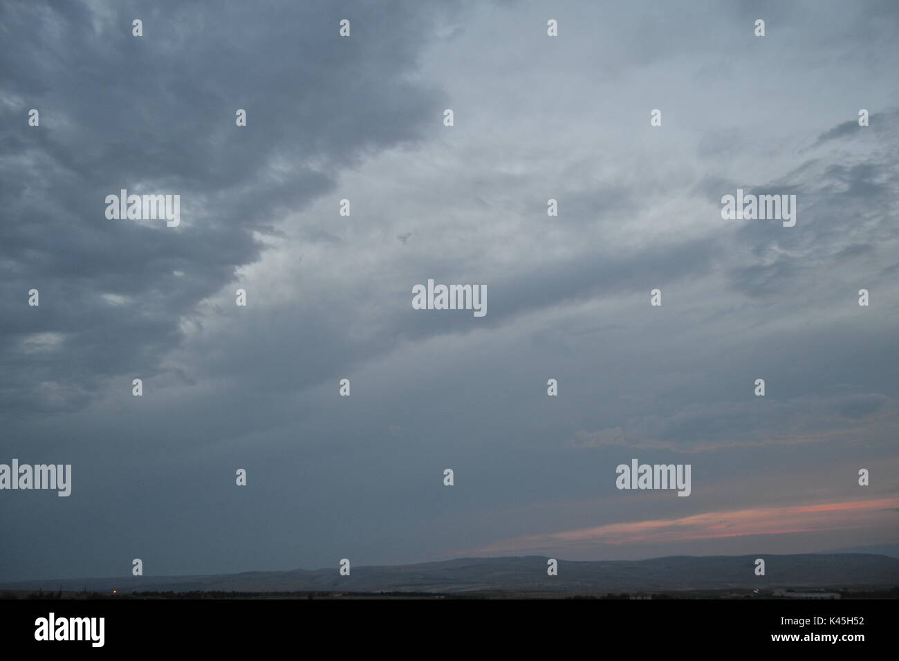 Vista del tramonto Foto Stock