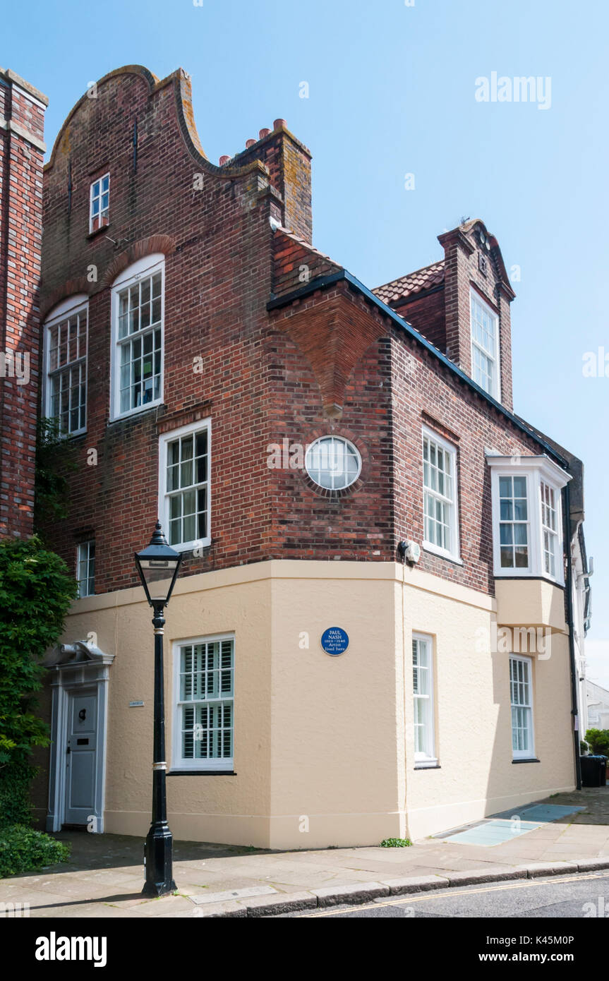 La casa dell'artista Paul Nash in segale, East Sussex Foto Stock
