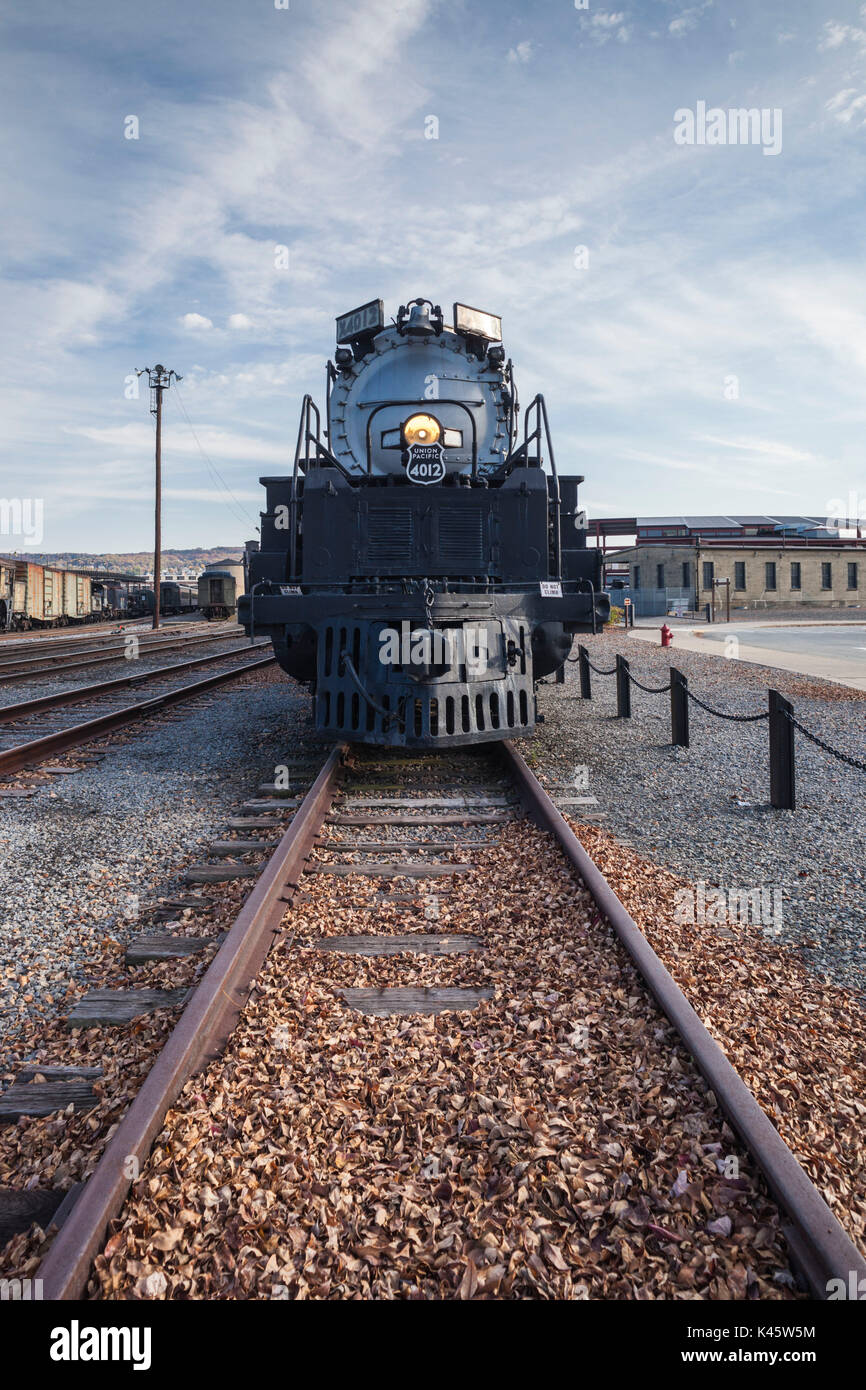 Stati Uniti d'America, Pennsylvania, Scranton, Steamtown National Historic Site, vapore-ser locomotore Foto Stock