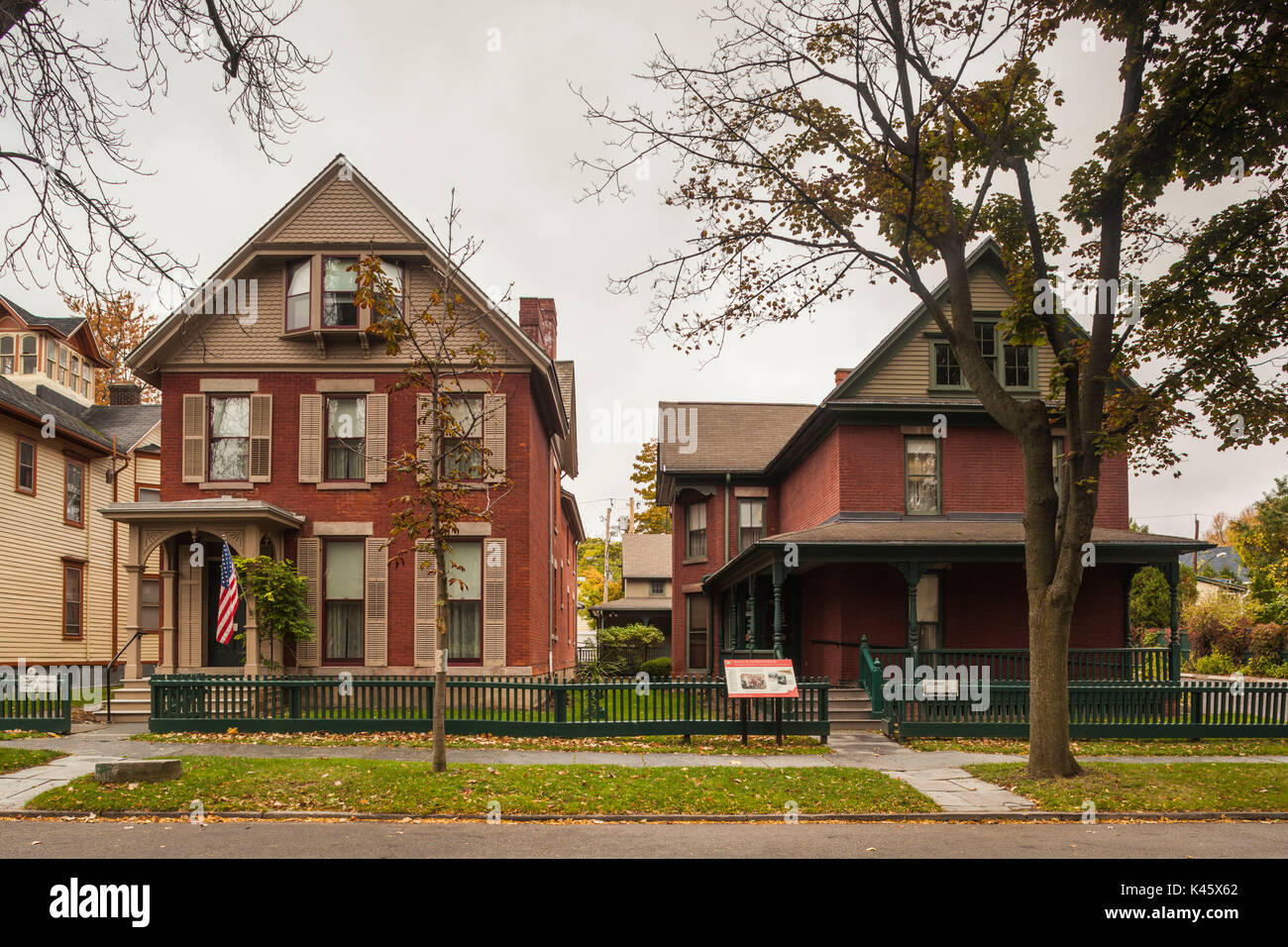 Stati Uniti d'America, New York, Regione dei Laghi Finger, Rochester, Susan B. Anthony House, ex casa del XIX secolo noi femministe Foto Stock