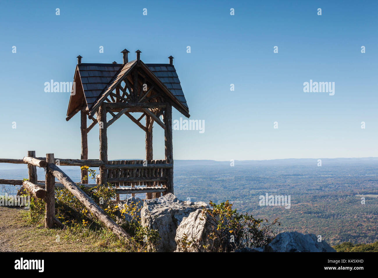 Stati Uniti d'America, New York, Hudson Valley, New Paltz, montagna Lookout a Sky Top, quota 1542 ft Foto Stock