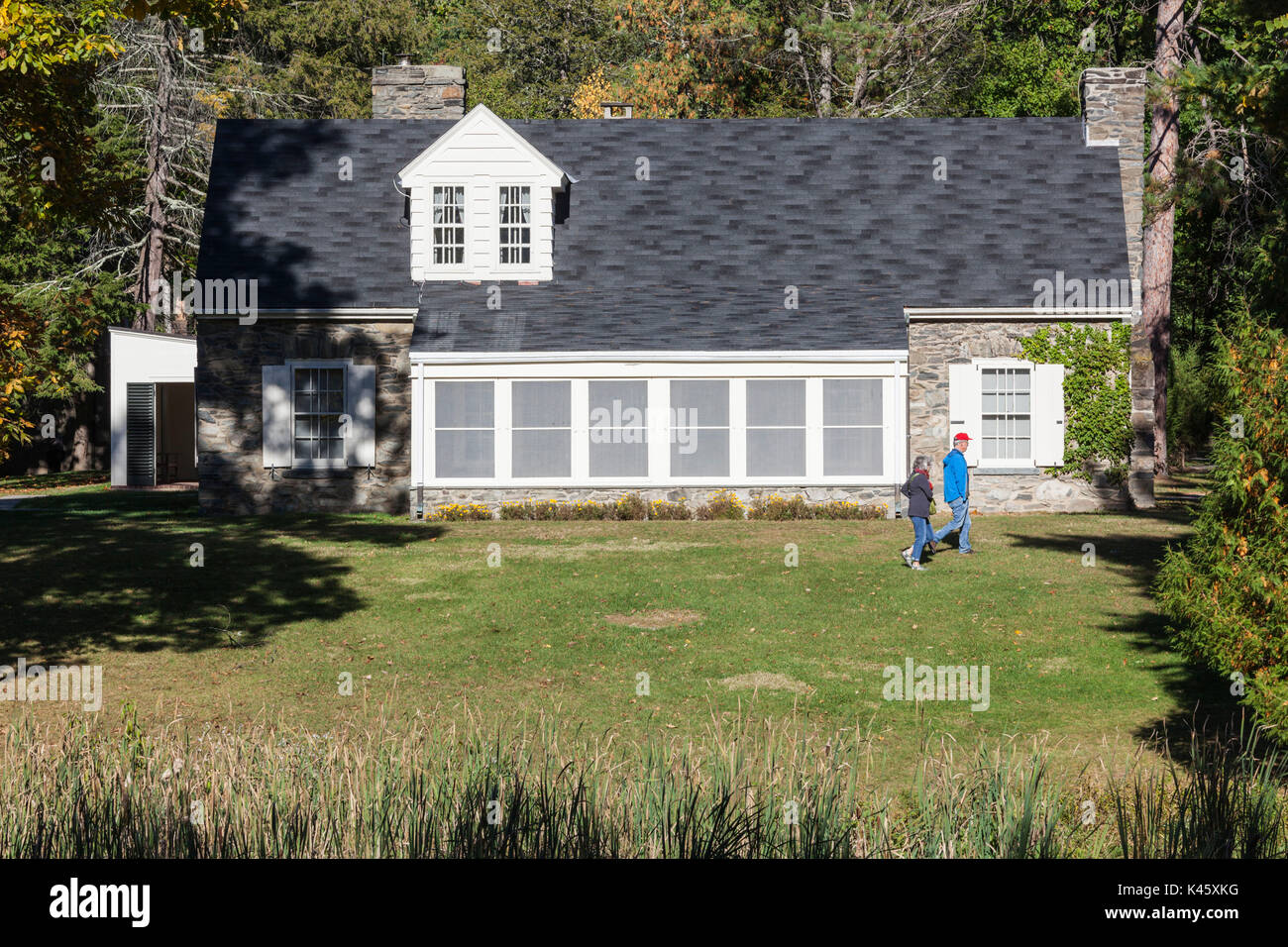 Stati Uniti d'America, New York, Hudson Valley, Hyde Park, Eleanor Roosevelt National Historic Site, ex cottage della First Lady Eleanor Roosevelt, Val-Kill Foto Stock