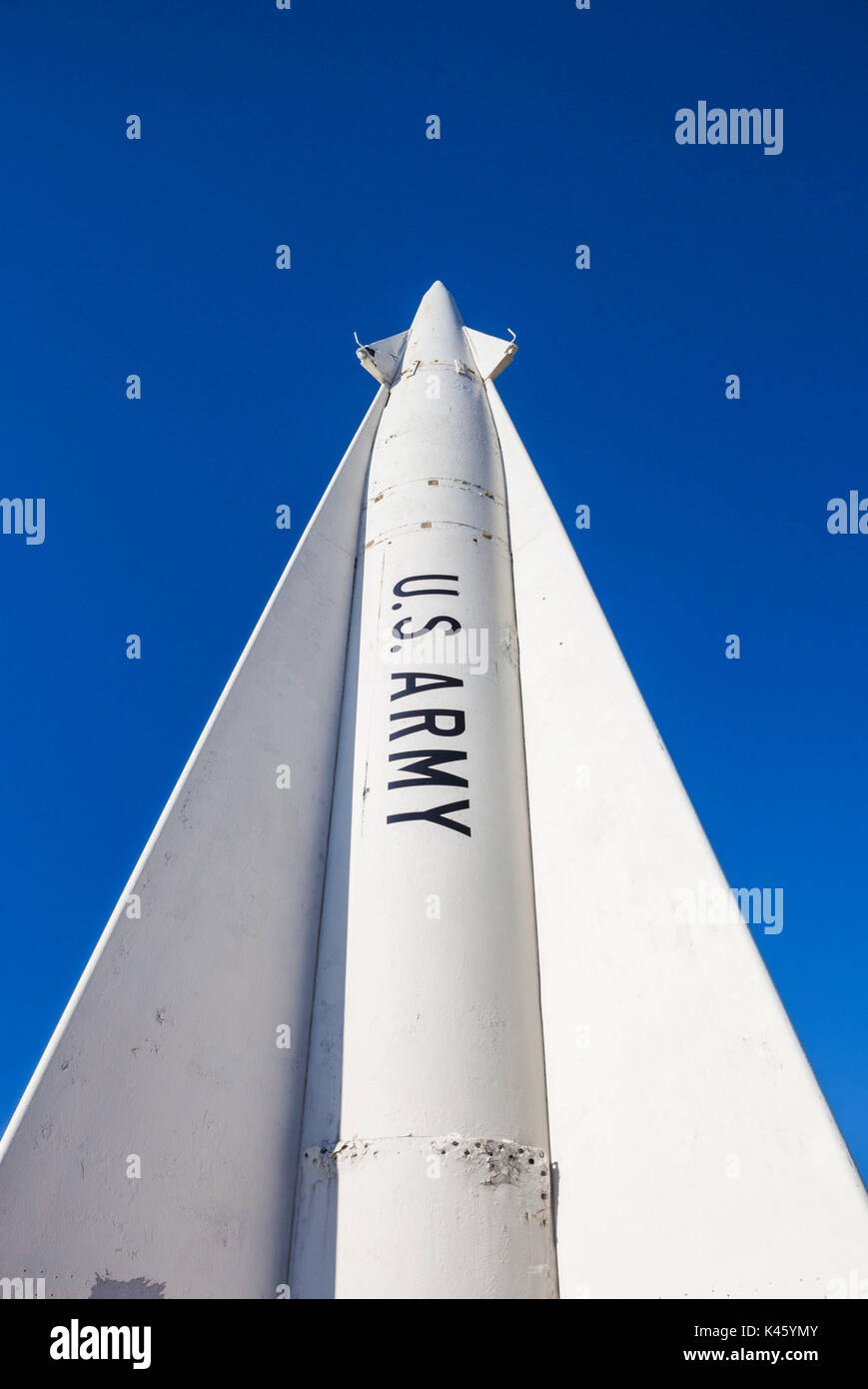 Stati Uniti d'America, New Jersey, Sandy Hook, Gateway National Recreation Area, Nike missile nucleare usato per la difesa della città di New York durante la Guerra fredda Foto Stock