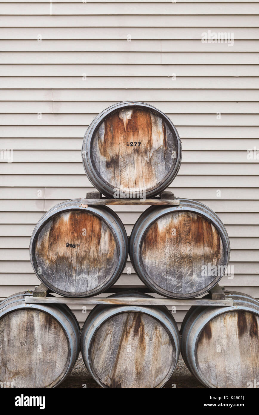 Canada Ontario, Niagara sul lago, cantina botti di rovere Foto Stock