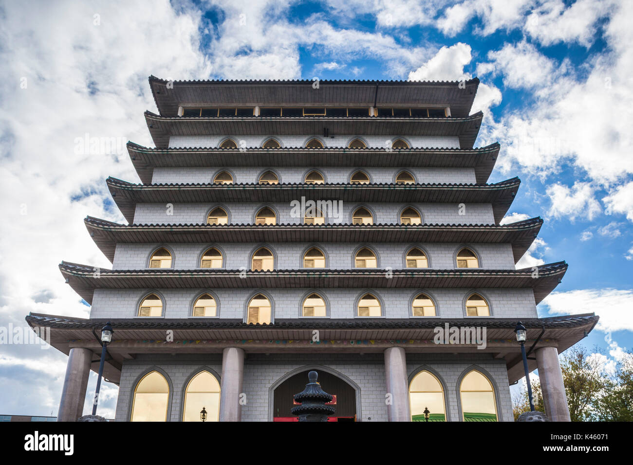 Canada Ontario, Niagara Falls ,Diecimila Buddha, Sarira Stupa, tempio buddista Foto Stock