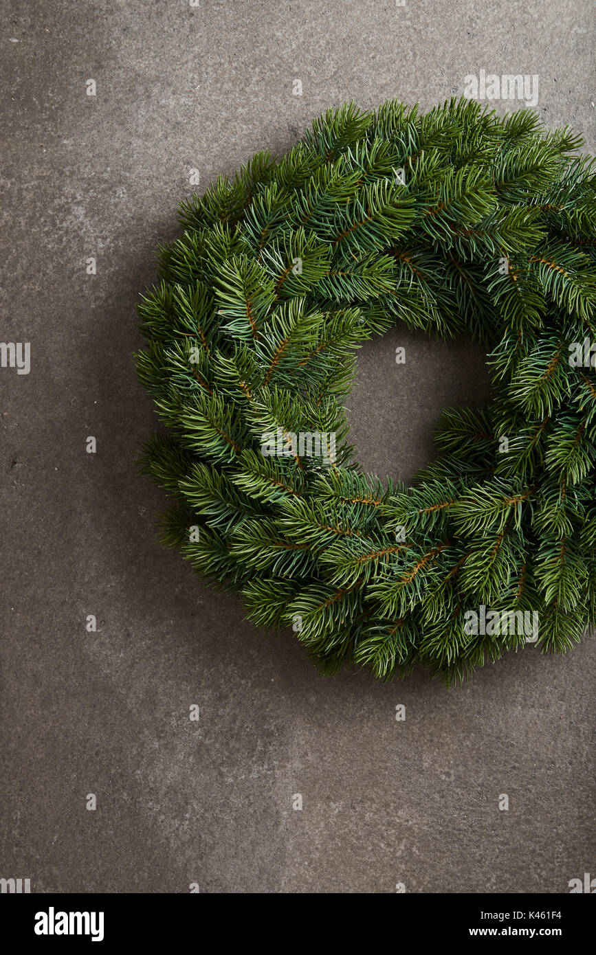 Corona di avvento, disadorno, still life natale Foto Stock