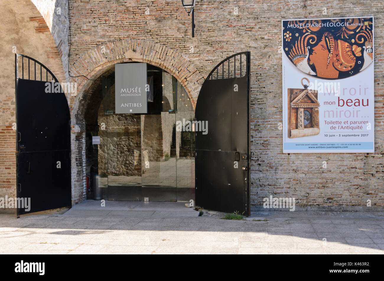 Musée d'archéologie nel bastione saint-andré, antibes, Francia Foto Stock