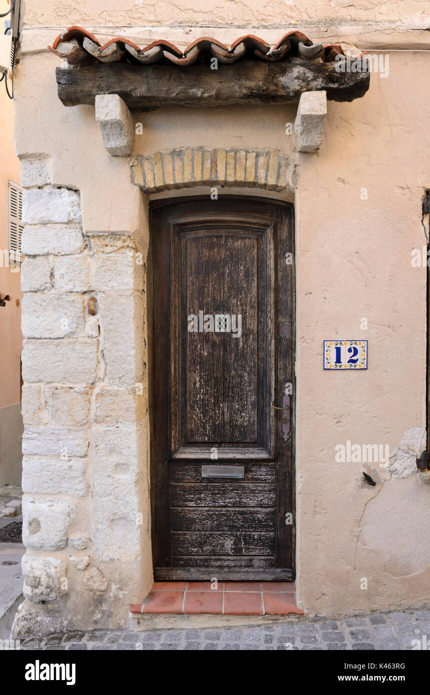 Old town house, antibes, Francia Foto Stock