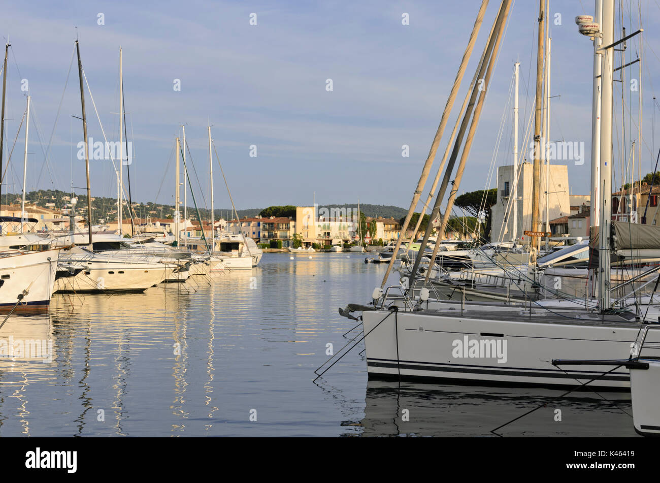 Marina, Porto de Grimaud, Francia Foto Stock