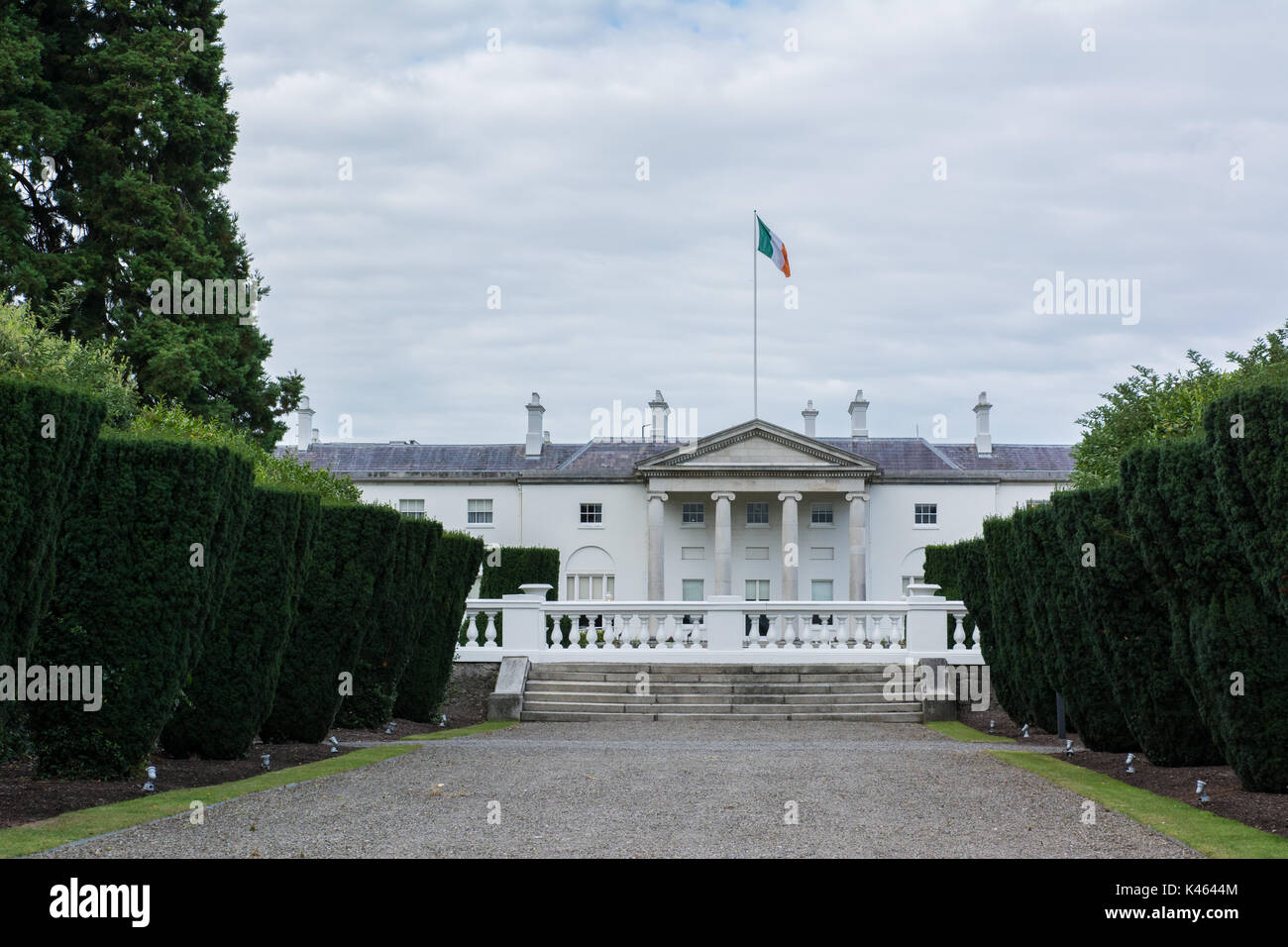 Aras un Uachtaráin, il Presidente irlandese ha la residenza nel Phoenix Park di Dublino, Irlanda Foto Stock
