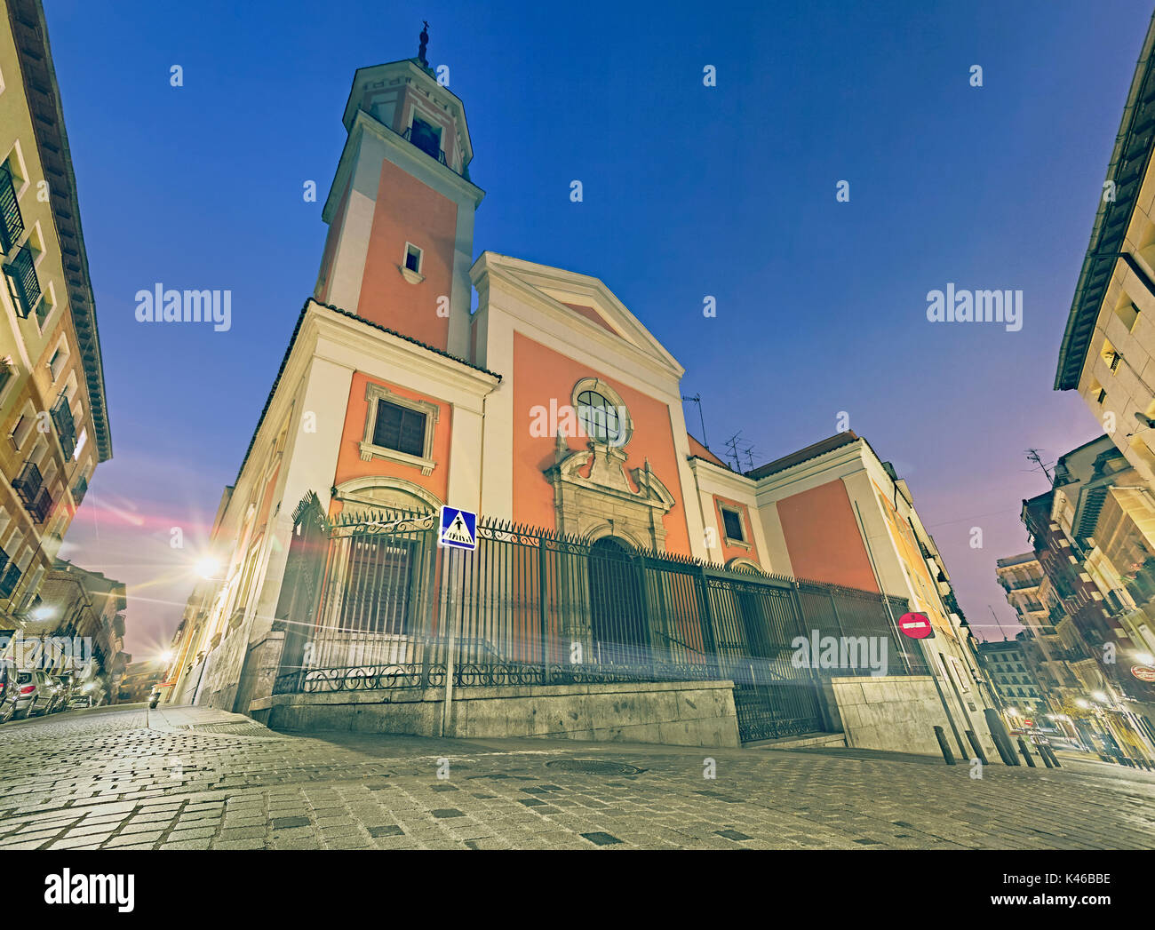 La chiesa di San Lorenzo a Lavapies Neighborhood. Madrid. Spagna. Foto Stock