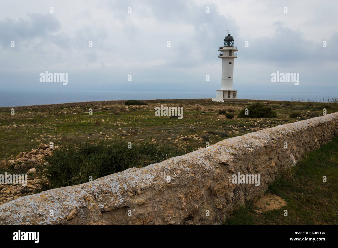Faro di Cap Barbaria, Formentera Foto Stock