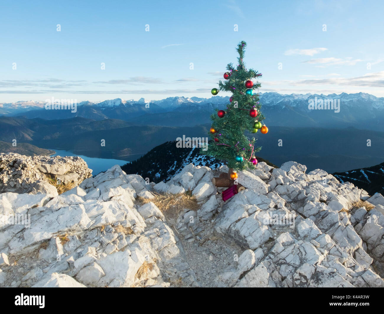 Artificiale di albero di Natale Foto Stock