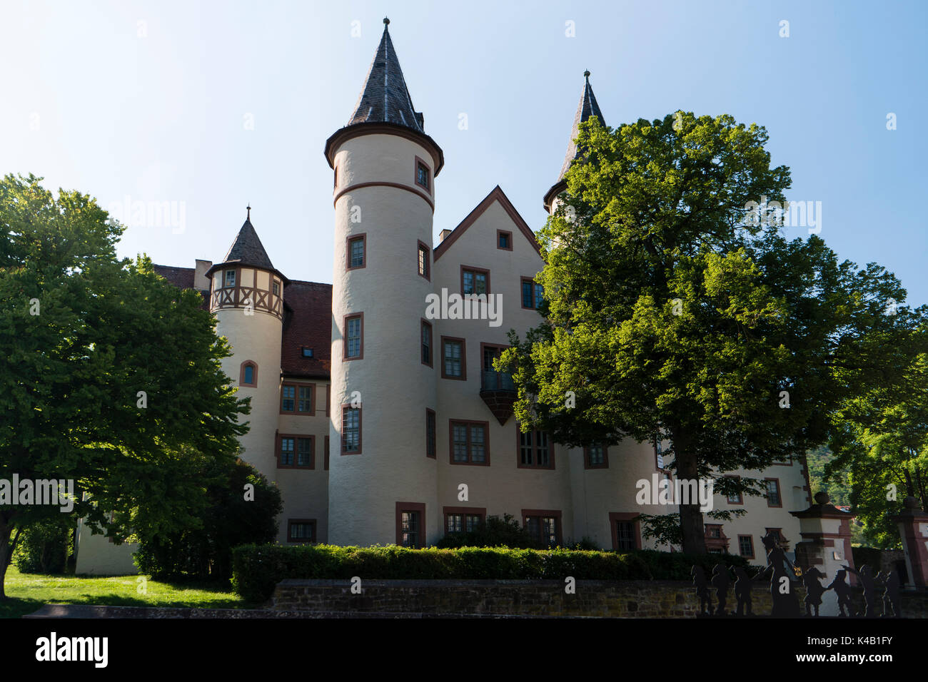 Lohr am Main è UNA città del meno, distretto di Spessart, nella bassa Franconia Unterfranken, in Baviera, Germania Foto Stock