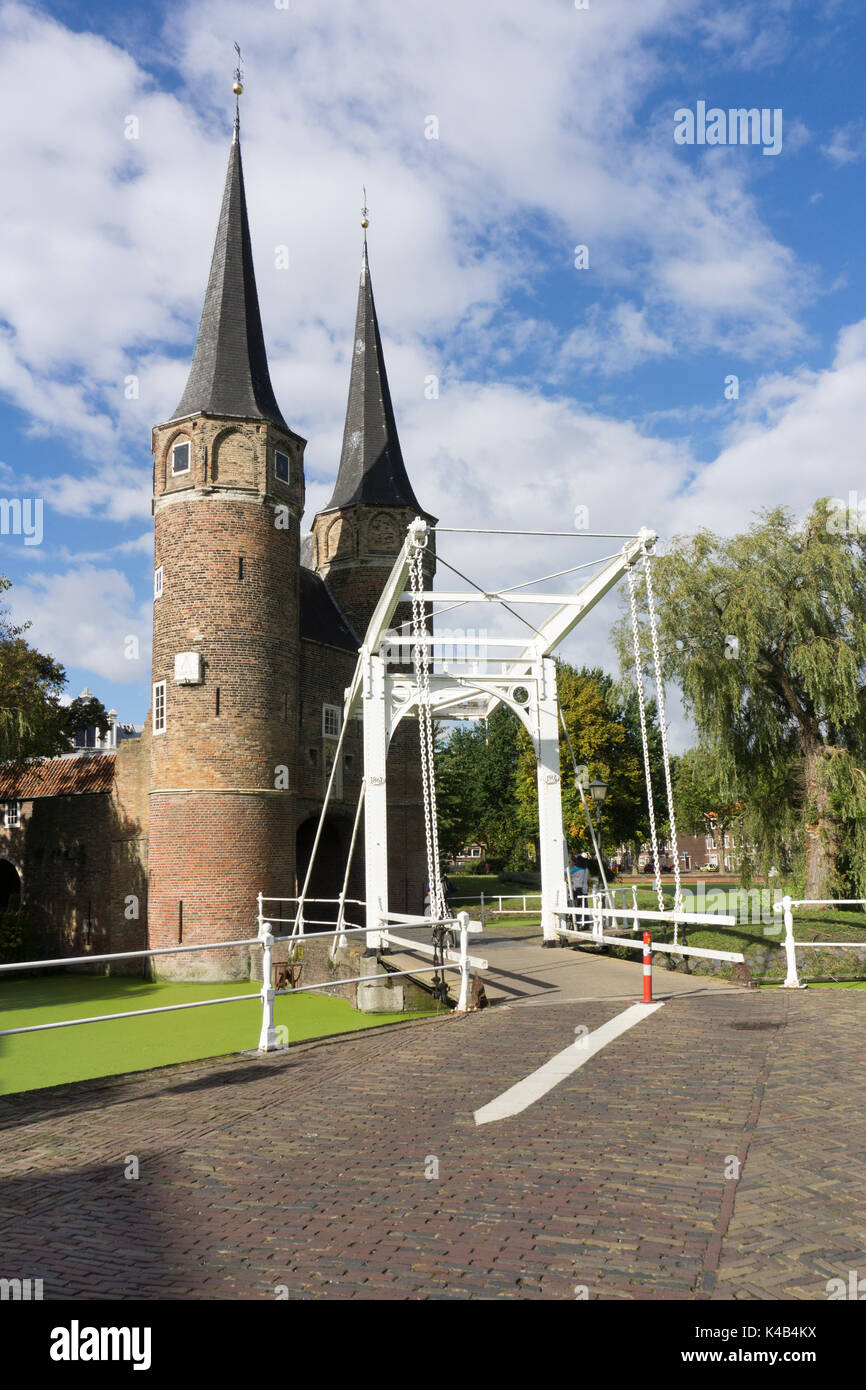 Oostpoort Gate, Delft, Olanda, Paesi Bassi, Europa Foto Stock