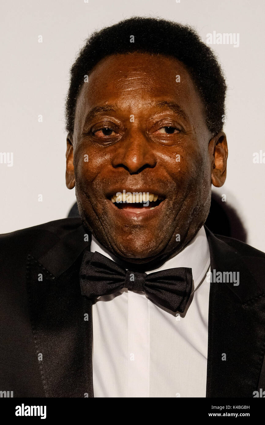 Londra, Regno Unito. 05 Sep, 2017. Pele a GQ Men of the Year Awards 2017 Martedì 5 Settembre 2017 tenutasi presso la Tate Modern di Londra. Nella foto: Pelé. Credito: Julie Edwards/Alamy Live News Foto Stock