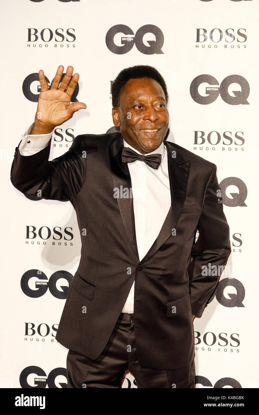 Londra, Regno Unito. 05 Sep, 2017. Pele a GQ Men of the Year Awards 2017 Martedì 5 Settembre 2017 tenutasi presso la Tate Modern di Londra. Nella foto: Pelé. Credito: Julie Edwards/Alamy Live News Foto Stock