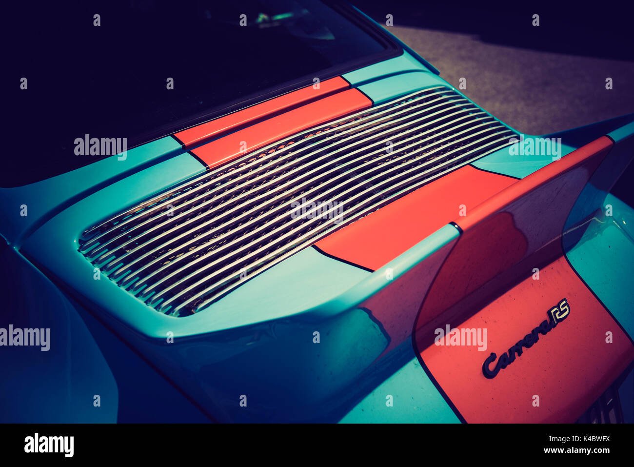 Porsche Carrera RS 2,7 Golfo - Classic Car dettaglio Foto Stock