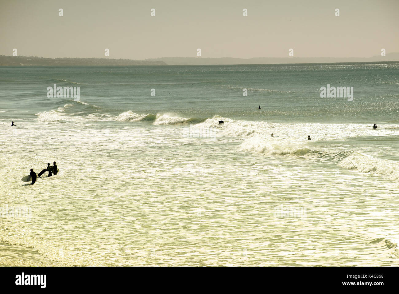 Surf in Oceanside Foto Stock