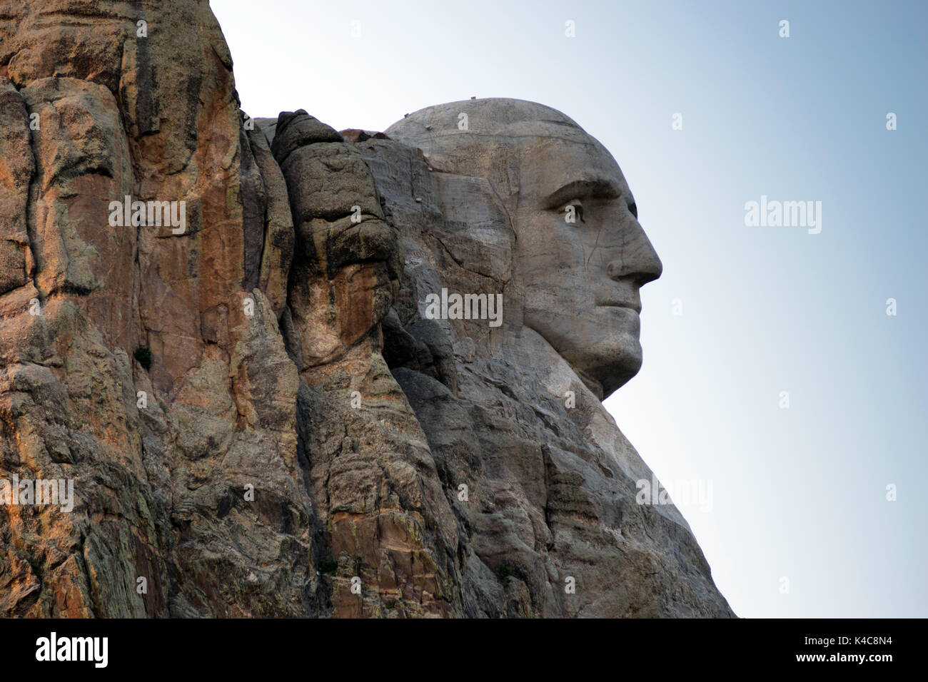 Punto di riferimento nazionale rock carving Monte Rushmore nel Sud Dakota Black Hills Foto Stock