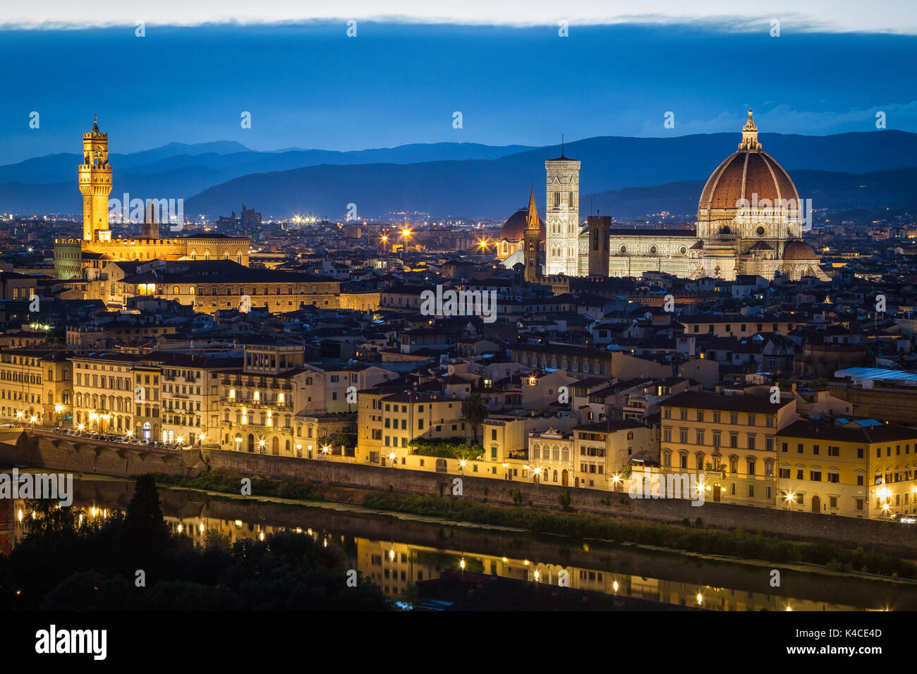 Orizzonte di firenze Foto Stock