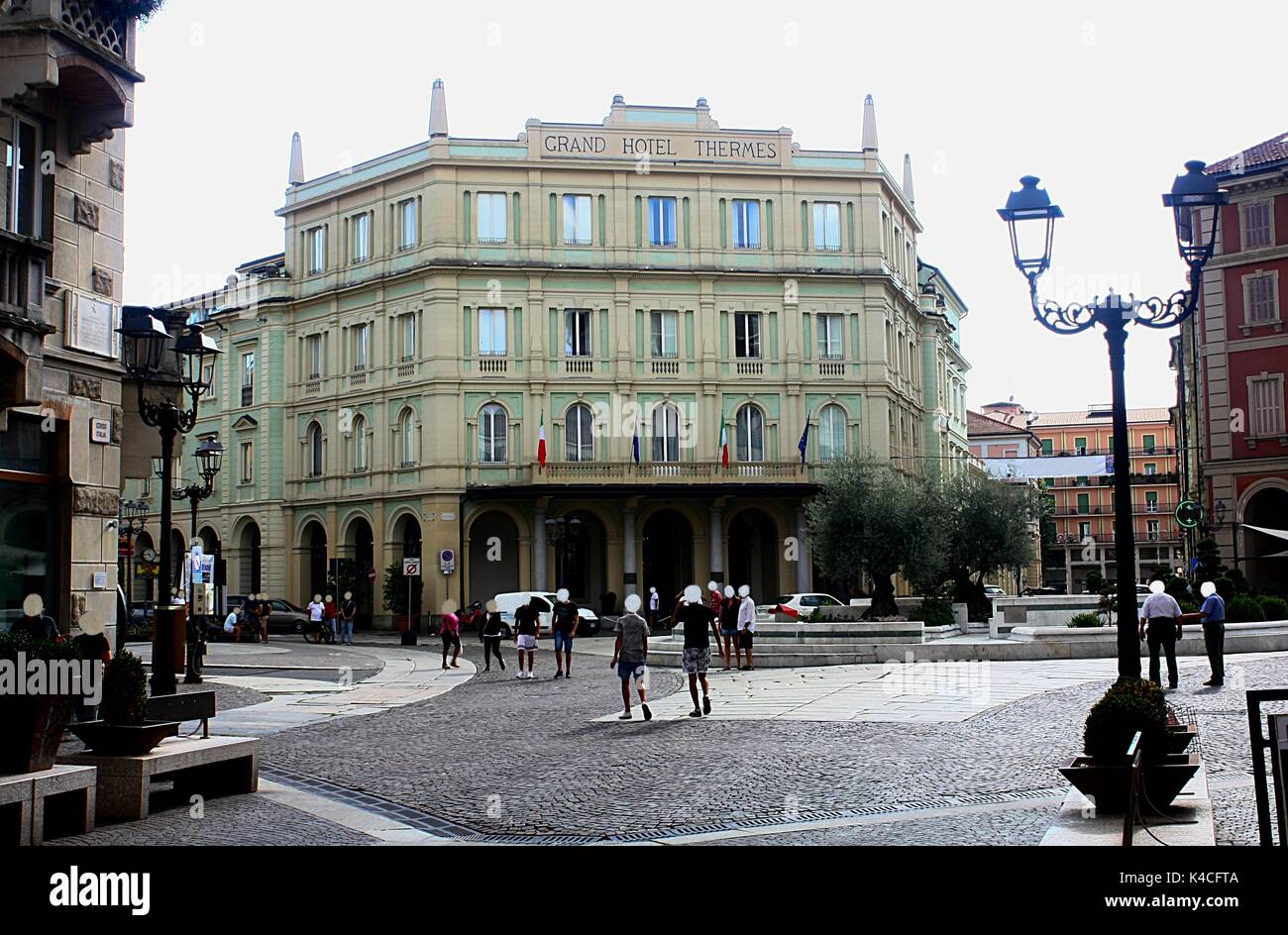 Il Grand Hotel Terme di Acqui Terme, famoso per a base acqua e trattamenti termali Foto Stock