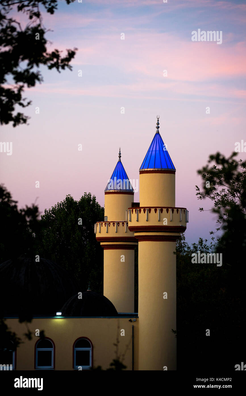 La moschea islamica in huerth, Renania settentrionale-Vestfalia Foto Stock