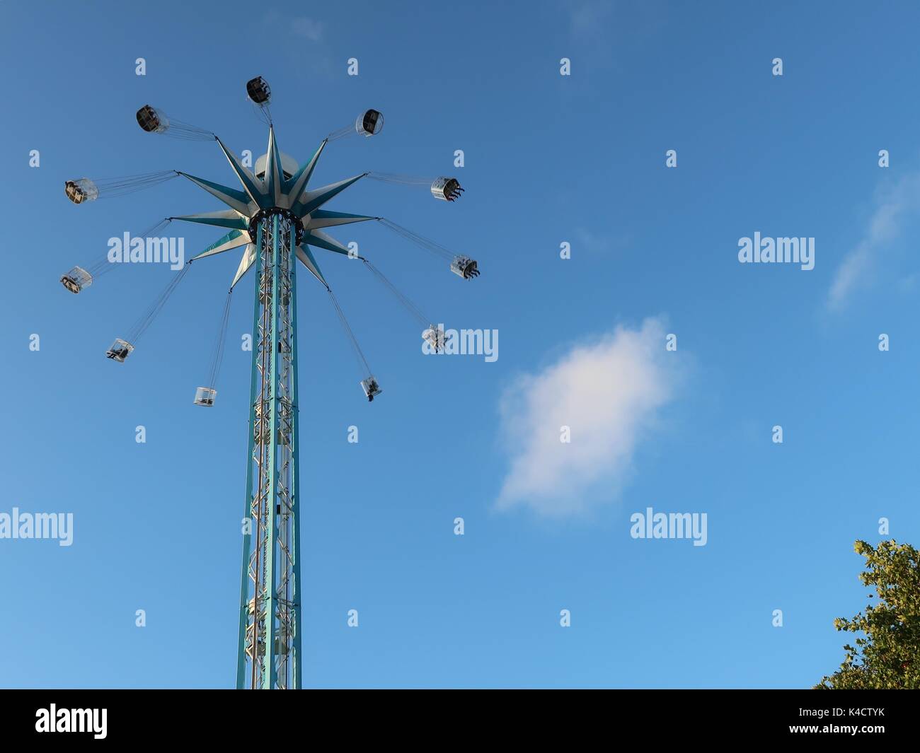 Starflyer Fairground Ride su London South Bank, UK. Foto Stock