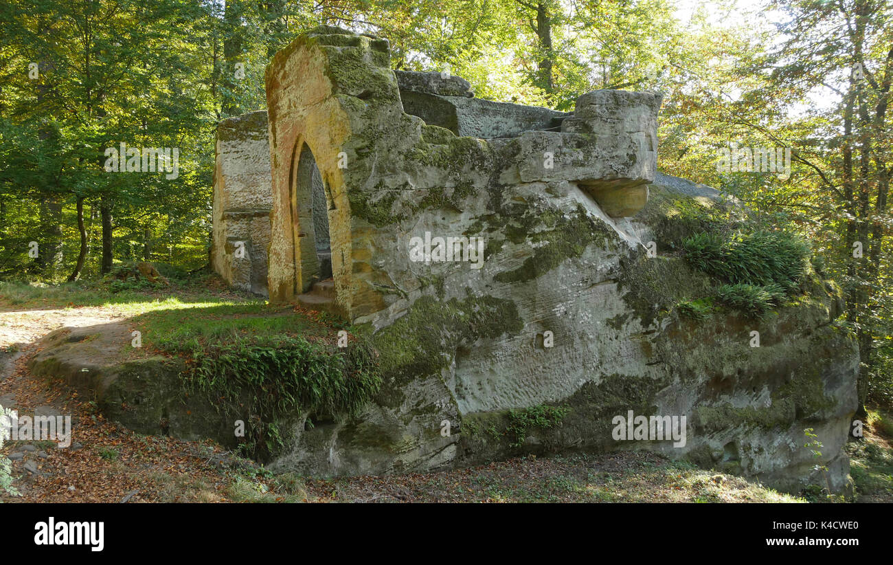 Castello di Rotenhan rovina in Bassa Franconia Foto Stock