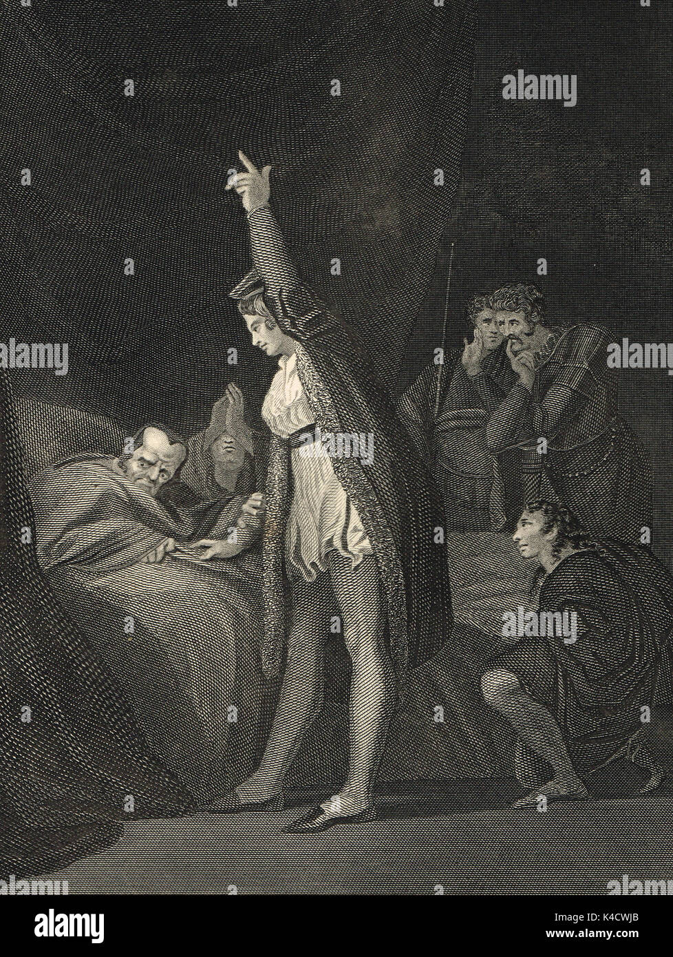 La morte del Cardinale Beaufort nel 1447 Foto Stock
