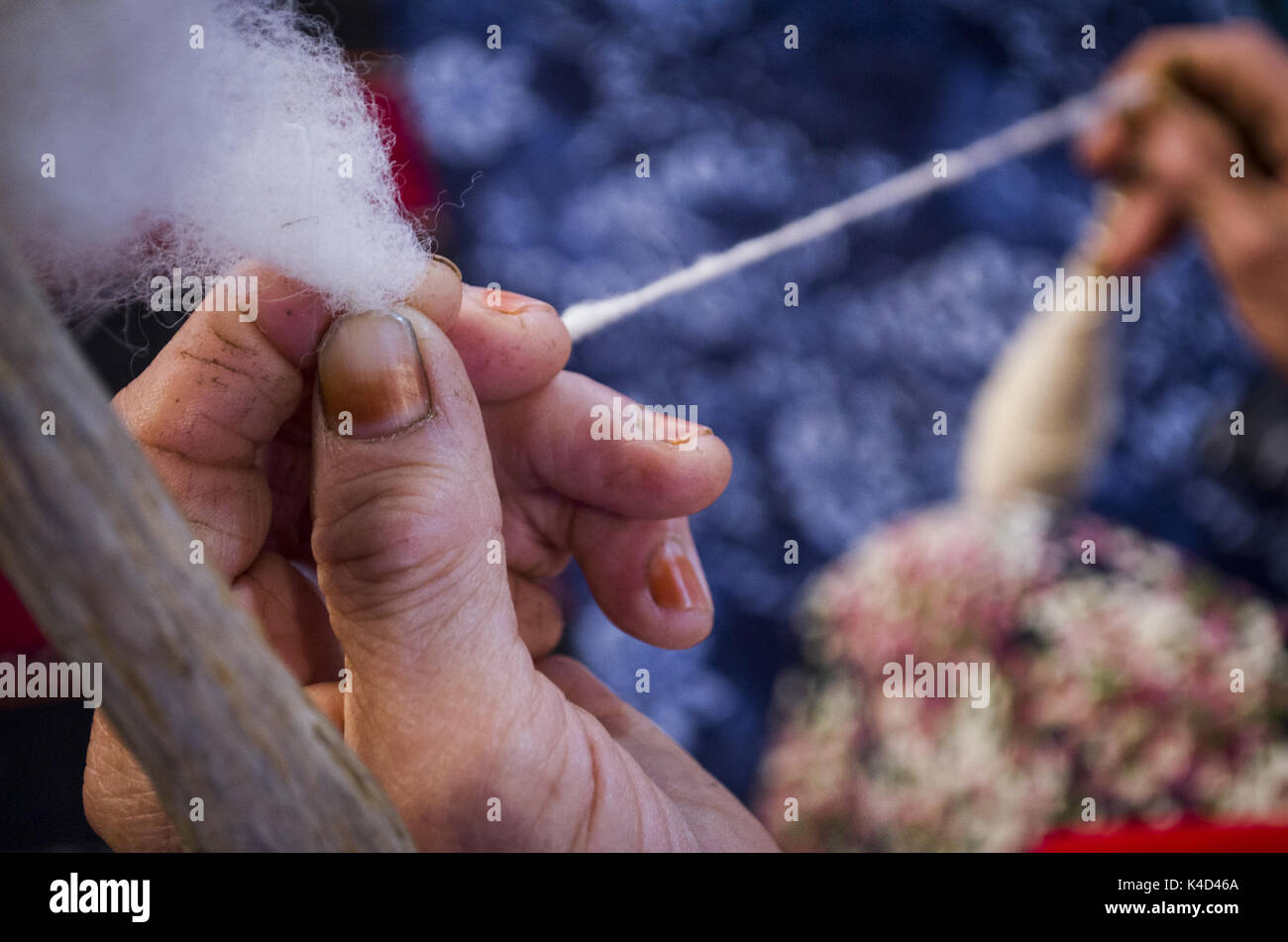 Come fare la corda a casa Foto Stock
