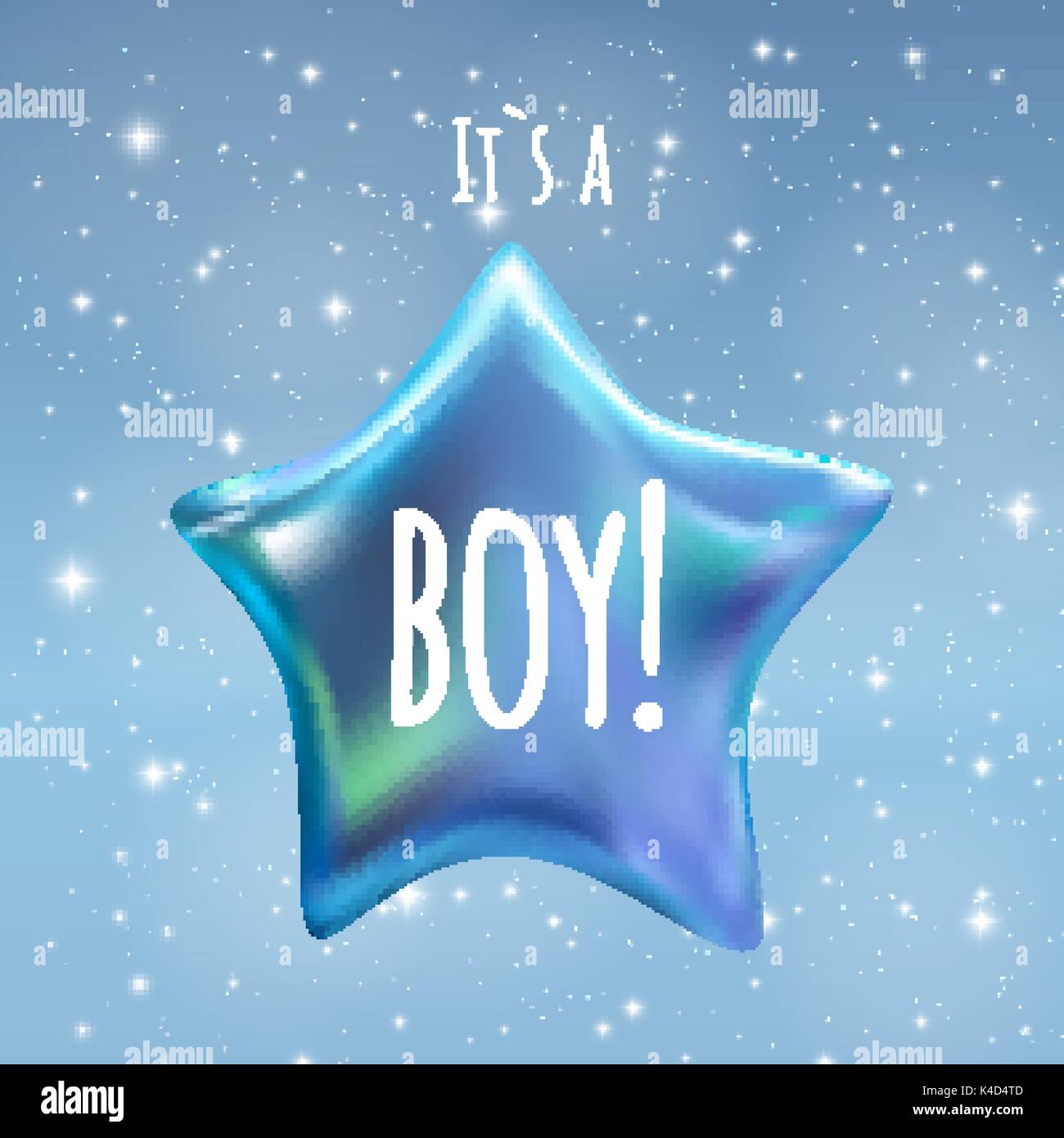 È un ragazzo twinkle little Star sul cielo notturno sfondo. Illustrazione Vettoriale Illustrazione Vettoriale