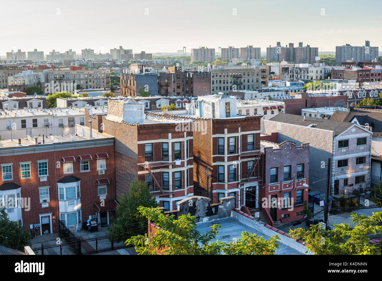 Bronx skyline di New York City Foto Stock
