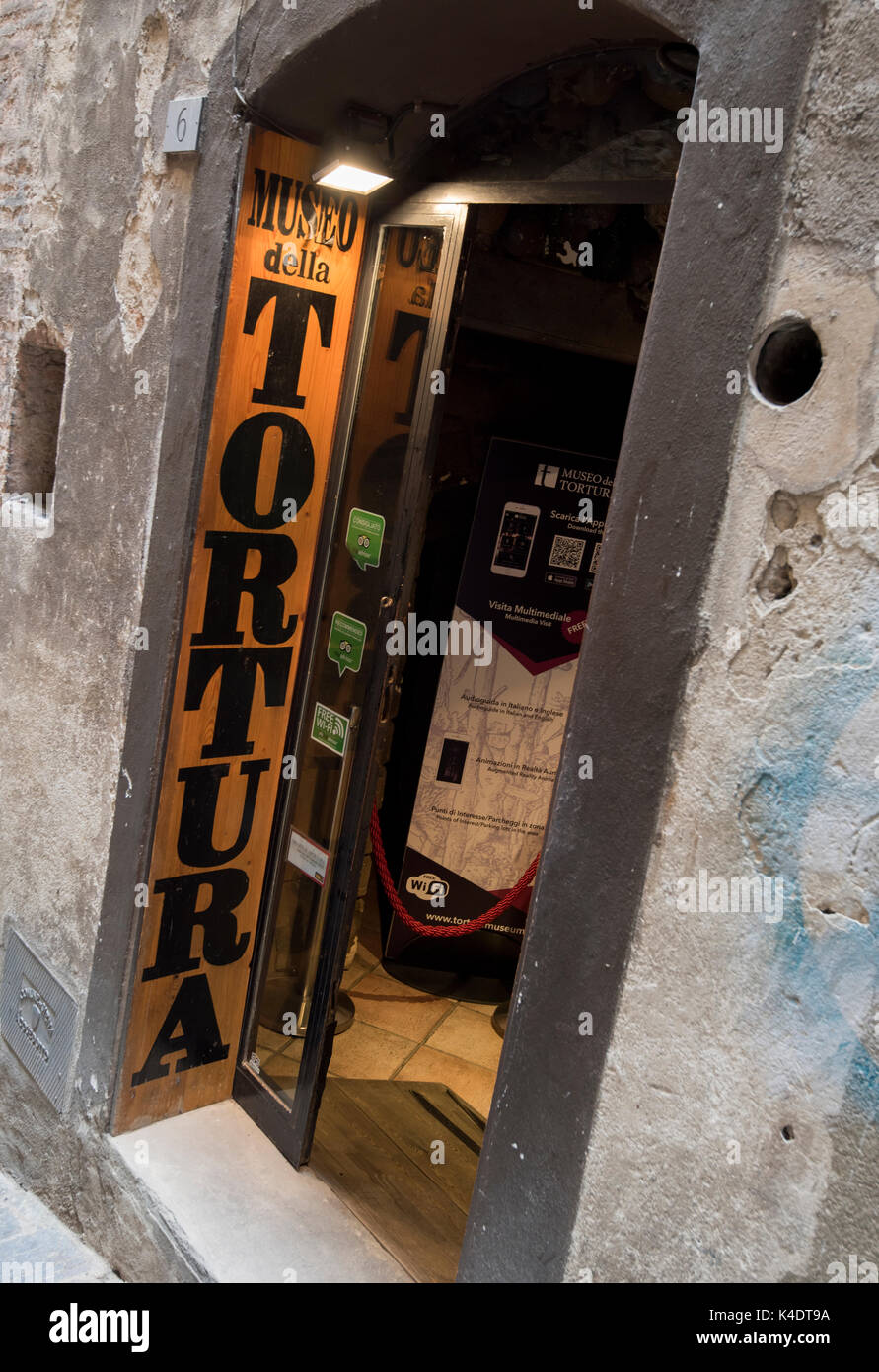 Museo della tortura in siena toscana italia Europa UE Foto Stock