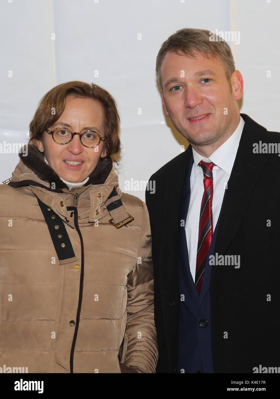 Beatrix von Storch AFD e Andre Poggenburg AFD Foto Stock