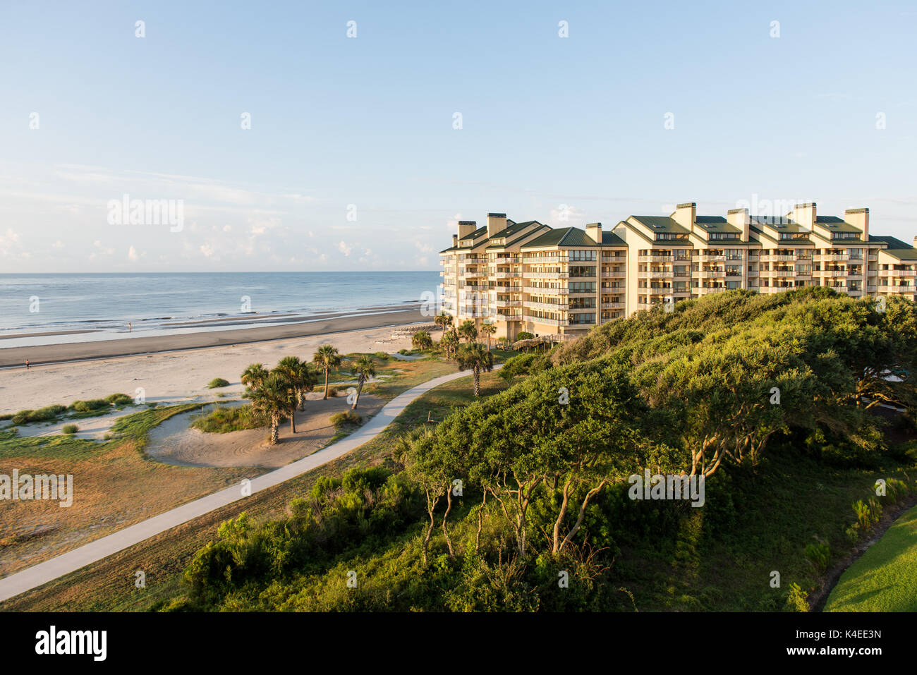 Lusso vista oceano luxury condos a Wild Dunes, North Carolina. Foto Stock