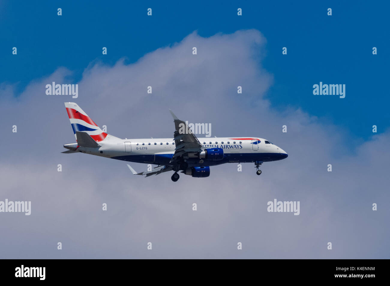 British Airways in volo Foto Stock