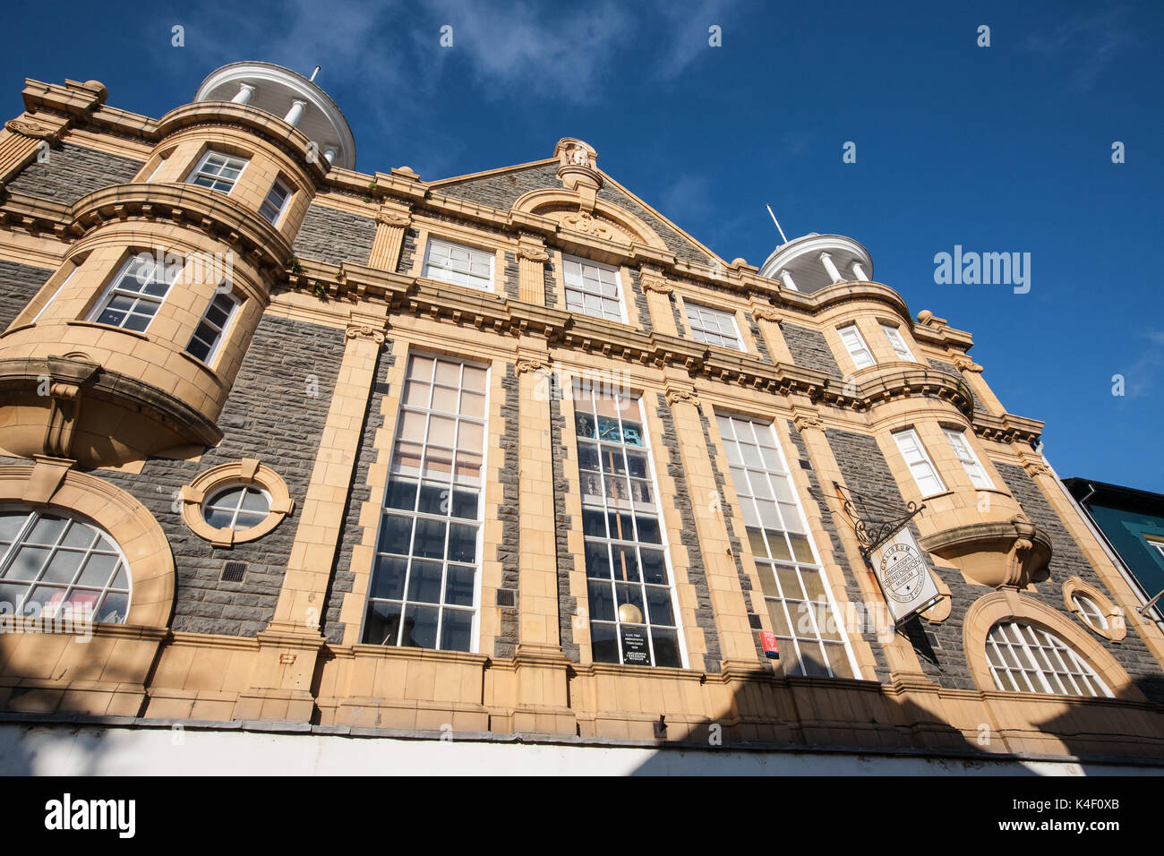 Museo,Aberystwyth,popolare,Welsh,Università,città,e,coastal,costa,mare,resort,Cardigan Bay,Ceredigion,metà,west,Galles,U.K.,UK, Europa Foto Stock